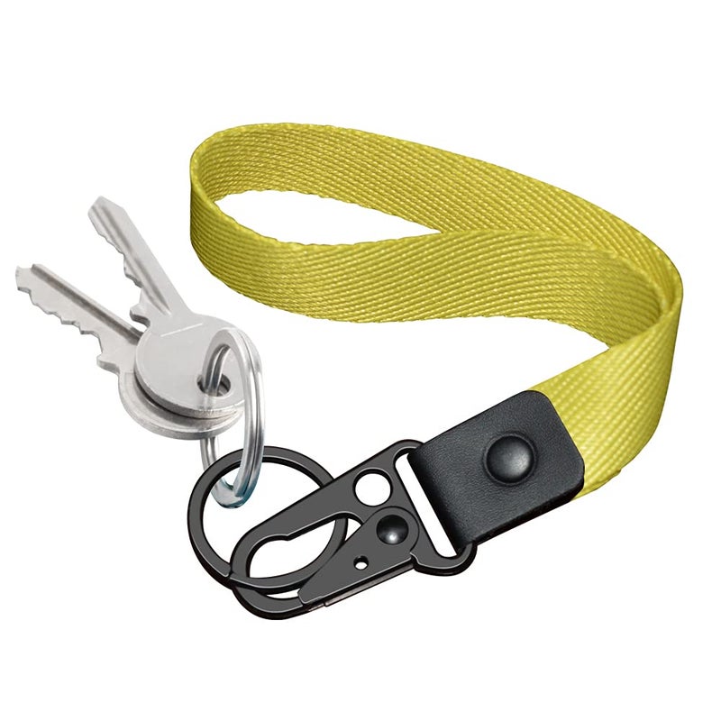 ABLAZE Wristlet Strap for Keys  Hand Wrist Lanyard Durable Key Chain Wristlet Lanyard for Men and Women (Yellow) - Image 3